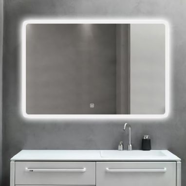 DUSEL Зеркало LED Smart DE-M3011 75x100 сенсорное включение, подогрев
